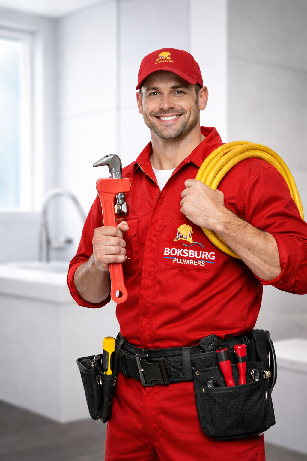 Boksburg plumber at a home service call