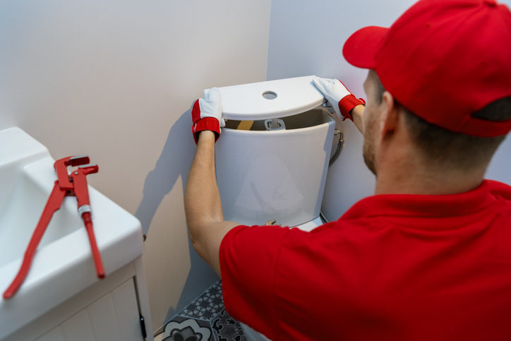 Boksburg Plumbers Installing Toilet